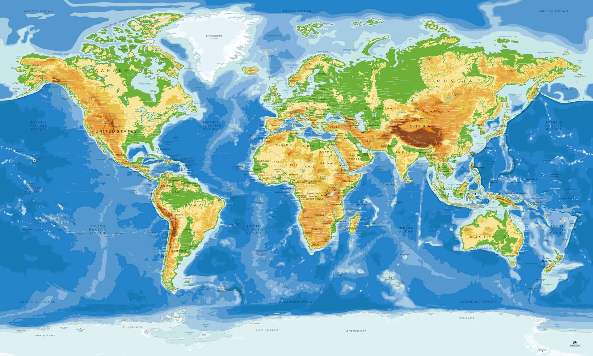 Mapa Mundial Escolar Completo Mapa Con La Antártida 6563