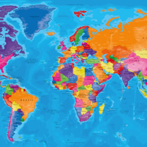 Cuadro Mapa Mundial – Manarola