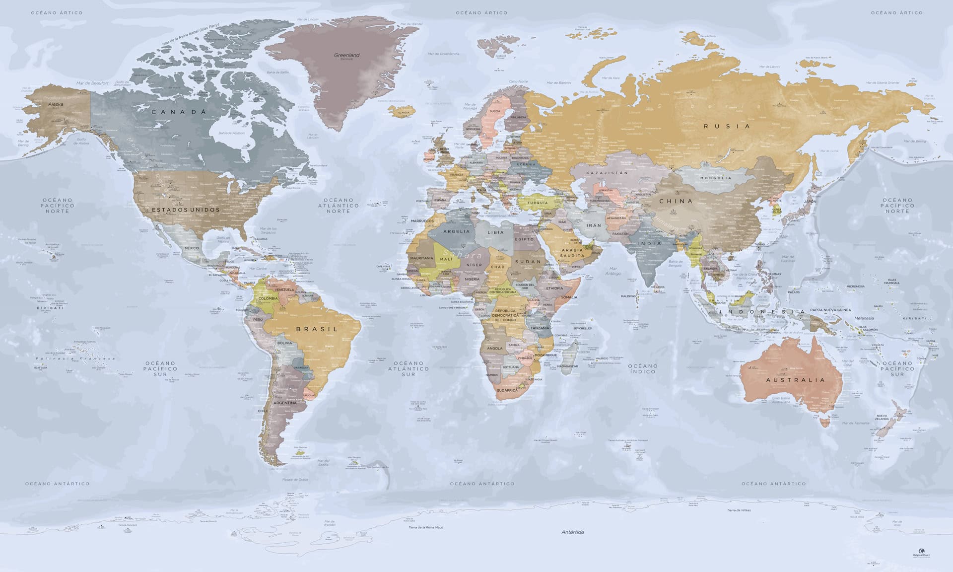 Mapa Do Mundo Completo 4786