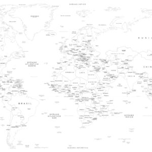 Mapa del Mundo Virgen – Monte blanco