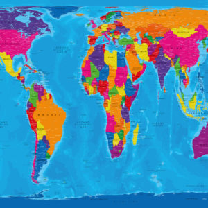 Mapa mundial Gall-Peters – Manarola