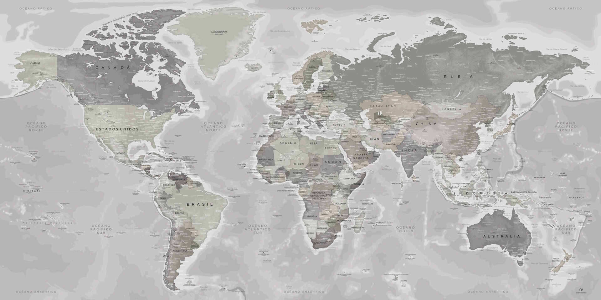fuga ingeniero Reactor Mapamundi Mural - Mapa Mundial Gigante Actualizado | Original Map